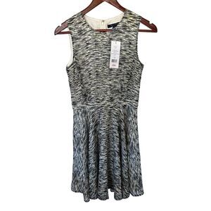 French Connection Size‎ 4 Sahara Wave Crepe Sleeveless Sheath Stripe Dress NWT